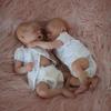 18 Inch Lifelike Reborn Dolls Twin A Silicone Full Body 48 Cm Alive Newborn Baby Girl Doll Twin B Cute Sleeping Face Real Life Baby Toy Dolls for Kids