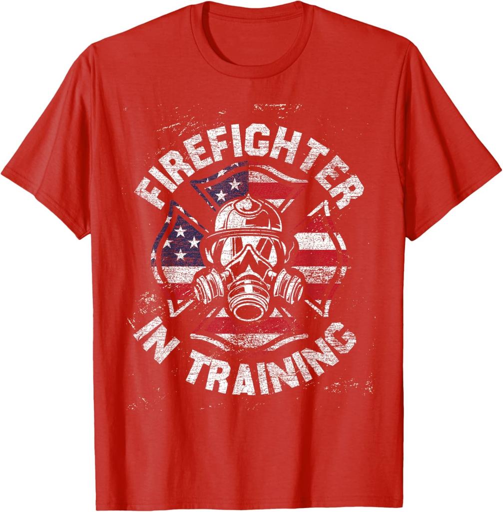 Firefighter In Training Future Thin Red Line Vintage Unisex T-Shirt