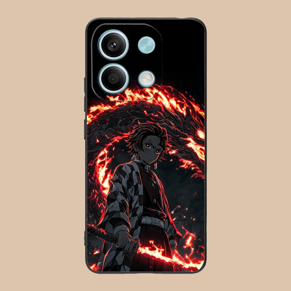 Demon Slayer Tanjiro Phone Case for Xiaomi 15 14 13 12 Mi 11 T Ultra Lite Pro S X 5G Colour Printing Cellphones Cover Smartphone