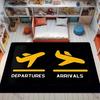3D HD Ковер с принтом взлетно-посадочной полосы самолета на авиационную тематику! Противоскользящая Звукоизоляция, Коврик для Прихожей Гостиной Спальни, Коврики для Дивана