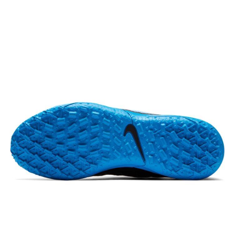 Nike Jr. Legend 8 Club Tf Gs Round Toe Lace-Up Low Top Soccer Shoes Kids Sneaker Blue Black AT5883-004