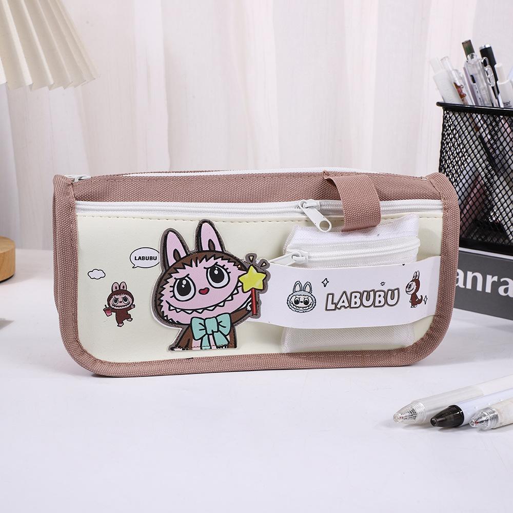 Новый пенал большой вместимости, высокая ценность, мультяшная сумка для канцелярских принадлежностей в стиле инс, пенал для ученика начальной школы