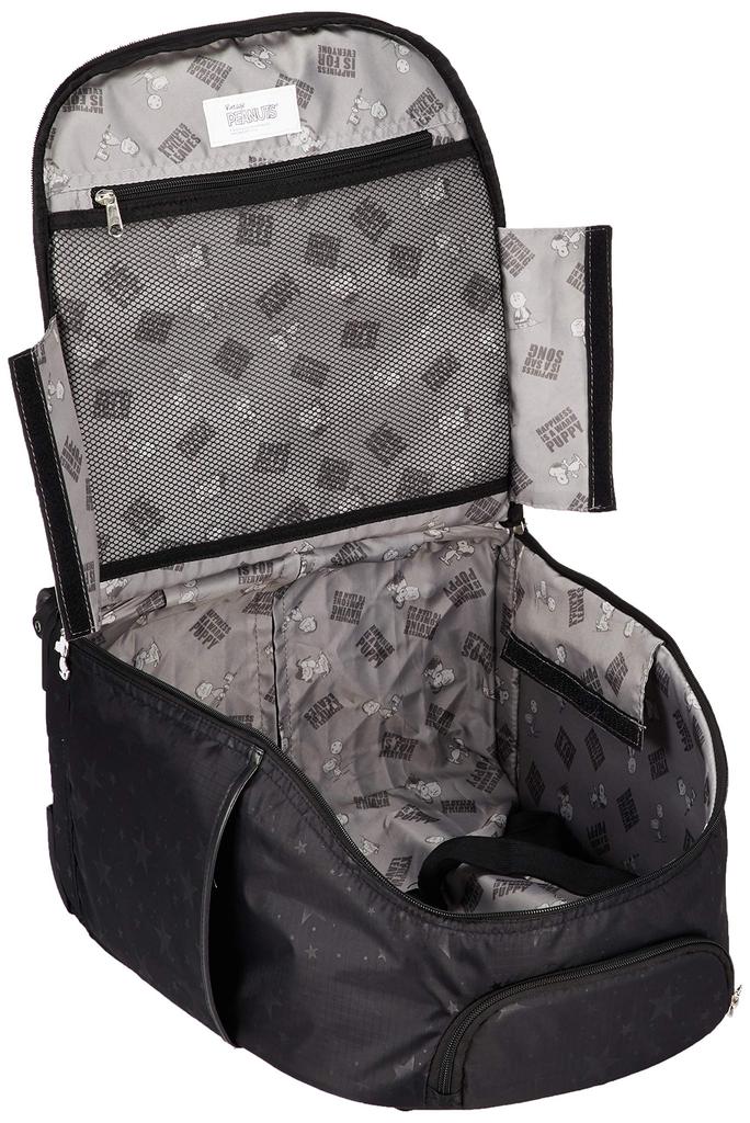 Soft zipper suitcase in a variety of 23L 44 cm 2kg PN27 Star Black [Siffle] colors, carry-on possible,