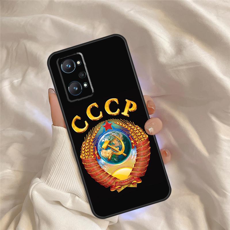 Vintage USSR CCCP Case For Realme C55 C71 C75 C61 C53 C33 C63 C51 C65 C67 11 12 13 14 15 Pro Plus GT6 GT7 Pro