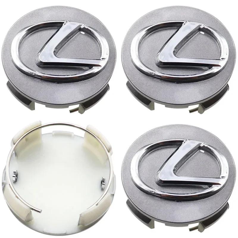 4pcs old 62mm Lexus logo 3D car emblem Wheel Center Hub Cap auto Rim refit dust-proof badge covers sticker styling accessories