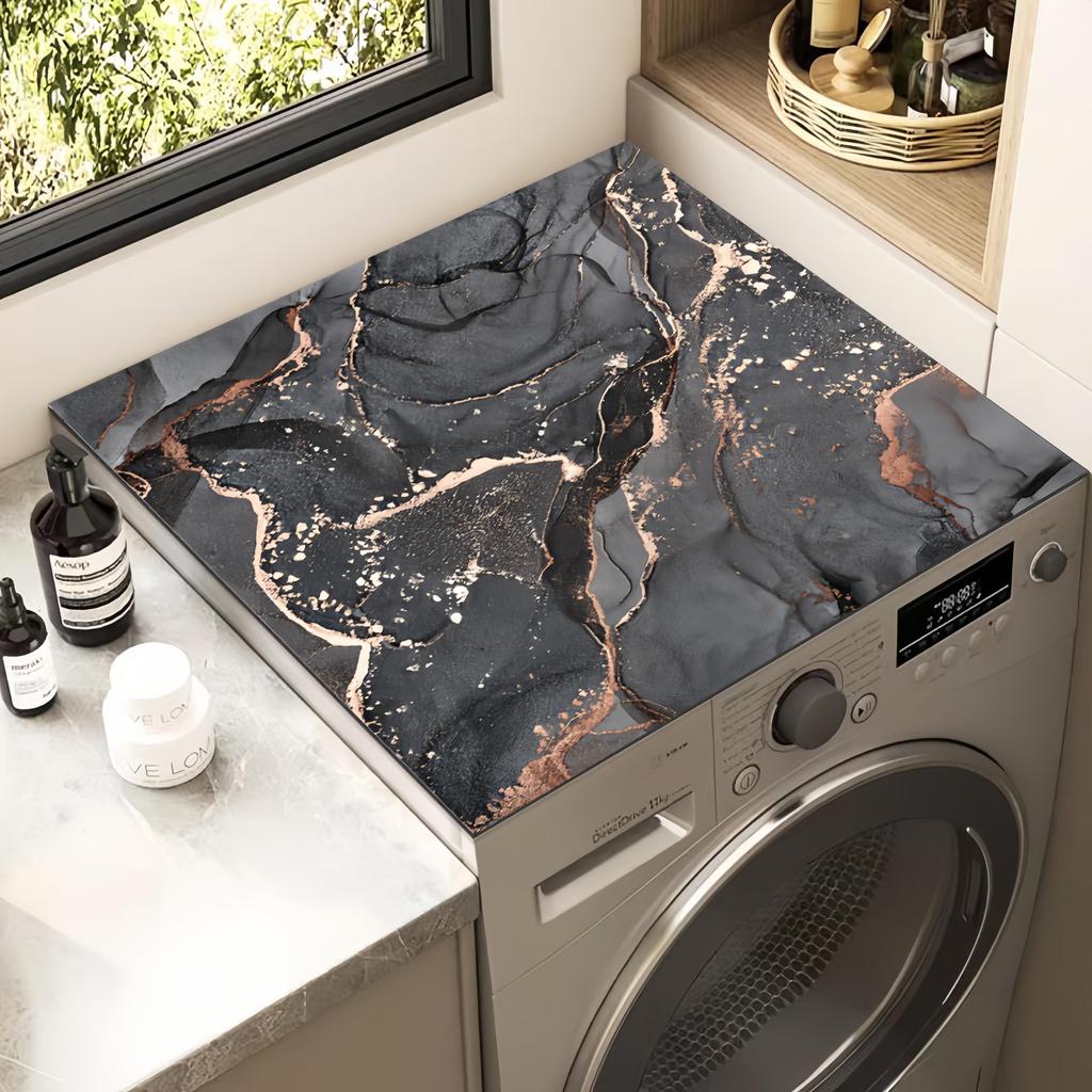 Коврик для защиты от пыли для стиральных машин, нескользящий коврик для холодильников, коврик от солнца и тканевый чехол, впитывающий воду