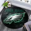Custom Name,Philadelphia Eagles pattern round rug,Carpet Rug for Living Room Bedroom Playroom ,Non-slip Floor Mat,Holiday Gifts and Birthday Gifts.