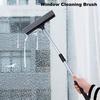 Window Cleaning Brush 2 In 1 Retractable Non-slip Handle Mirror Surface Protector Home Car Spring