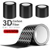 3D Carbon Fiber Car Sticker DIY Paste Anti Scratch Tape Waterproof Protector Strip Matte Carbon Fiber Car Decoration Protection Film