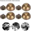 GLOGLOW Button Stud, 30 Sets Mushroom Screwback Studs Rivets Bronze‑Coloured Dome Studs Button Handbag Feet Nailheads Leather Craft Decoration 12MM