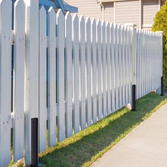 1/2/4Pcs Fence Post Repair Kit Stainless Steel Screw-Connected Sturdy Fence Mender with Unparalleled Thickness for Tilted And Broken Wooden Fence Post