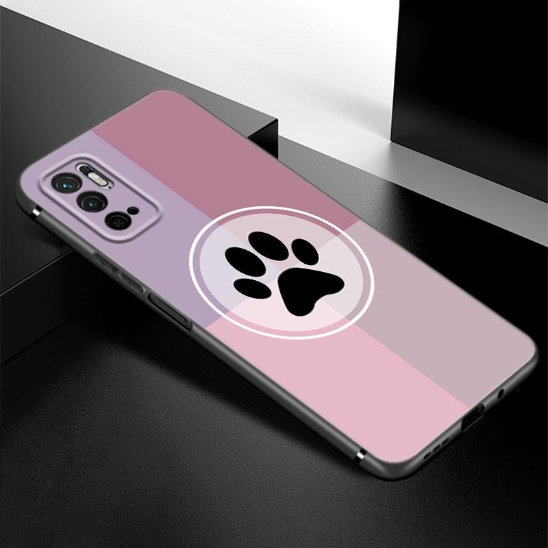 Чехол для телефона Dog Paw Best Friends для Xiaomi Redmi Note 7 8 9 10 Lite 11 11E 11T 12 Pro 11S 4G 10T 5G 8T 9S 10S TPU черный чехол