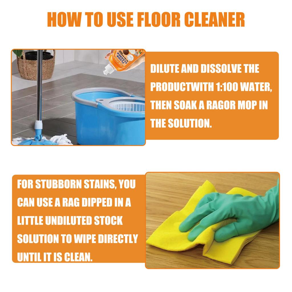 Powerful Decontamination Floor Cleaner Wood Floor Stain Remover Cleaning Descaling Polishing Brightening 100ml