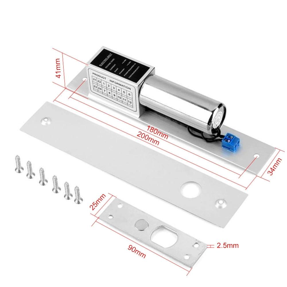 Waterproof Concealed Electric Lock Access Control Two Wire Power Failure Unlocking Door Lock