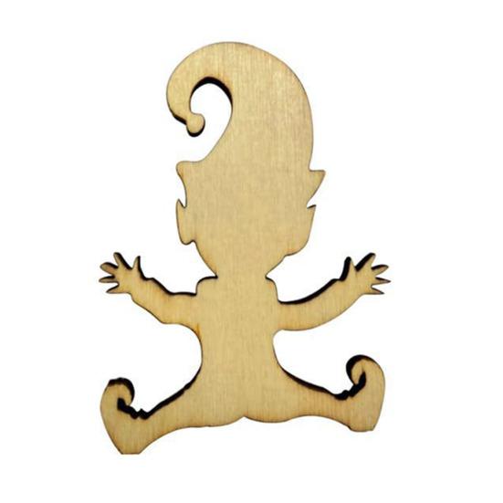 Рождественский декор Трафареты Деревянный гном Шаблон следа Многоразовые DIY Снег Живопись Гном Трафареты