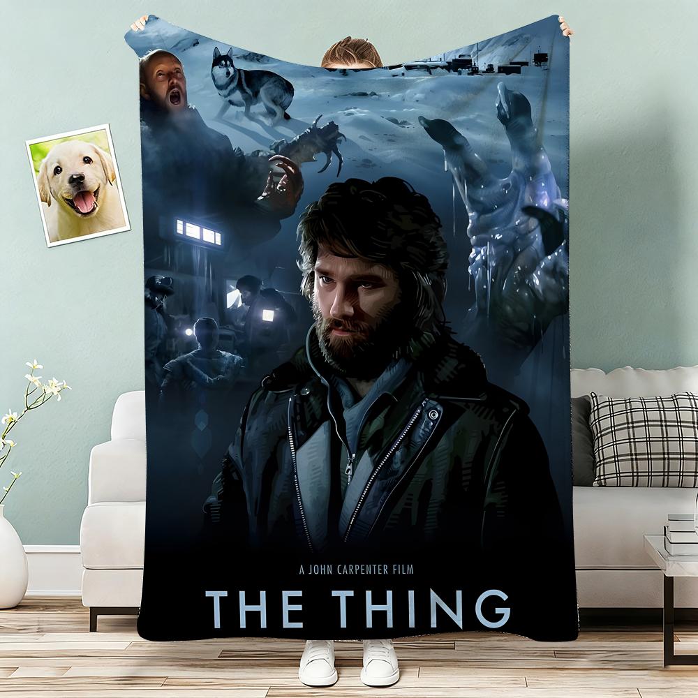 The Thing Throw Lightweight g Flannel Blanket Soft Skinfriendly for Summer Cooling