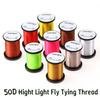 1PC/9PCS 50D Hight Light Fly Tying Thread 100m/Spool #16-#22 Dry Wet Midge Nymph Small Fly Tying Materials