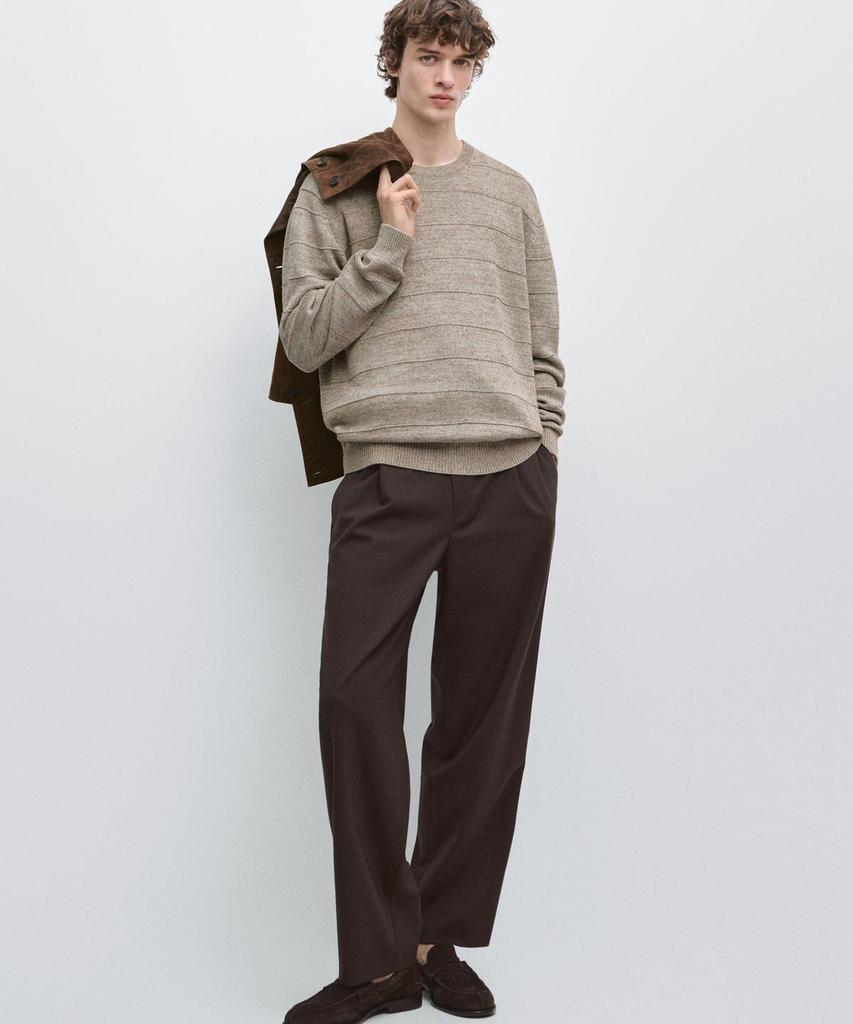 Брюки Masimodutti свободного кроя из смесовой шерсти Cool Wool