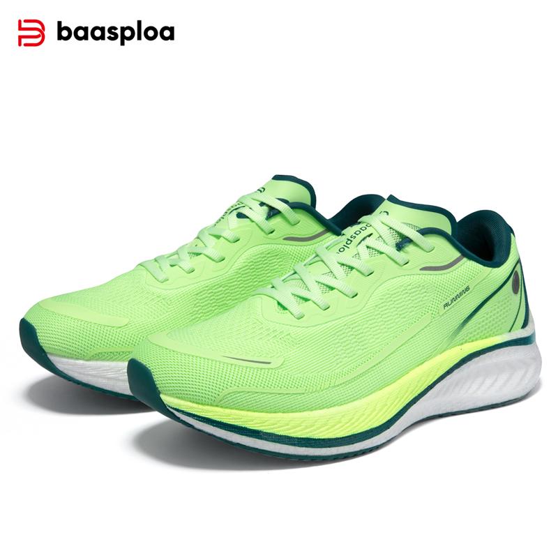 BAASPLOA Мужские кроссовки Carbon Plate мужские легкие амортизирующие нескользящие сетчатые дышащие кроссовки для бега на открытом воздухе брендовые мужские профессиональные кроссовки