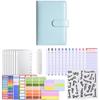 Macaron Color Cash Budget Ledger A6 PU Leather Folder Stickers Loose-sheet Notebook Business Gifts