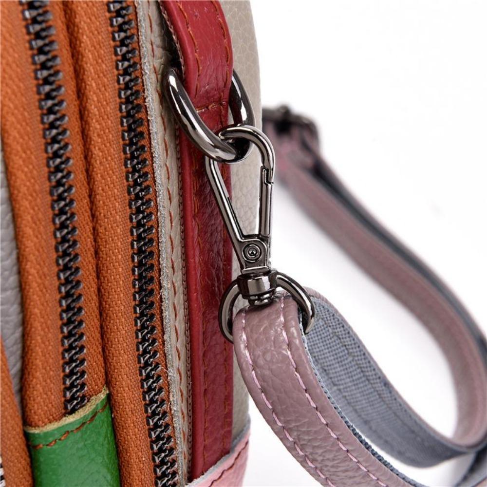 Women Handbag Color Genuine Leather Shoulder Bag Fashion Luxury Female Messenger Bag Designer Mini Mobile Phone Bags and Wallets