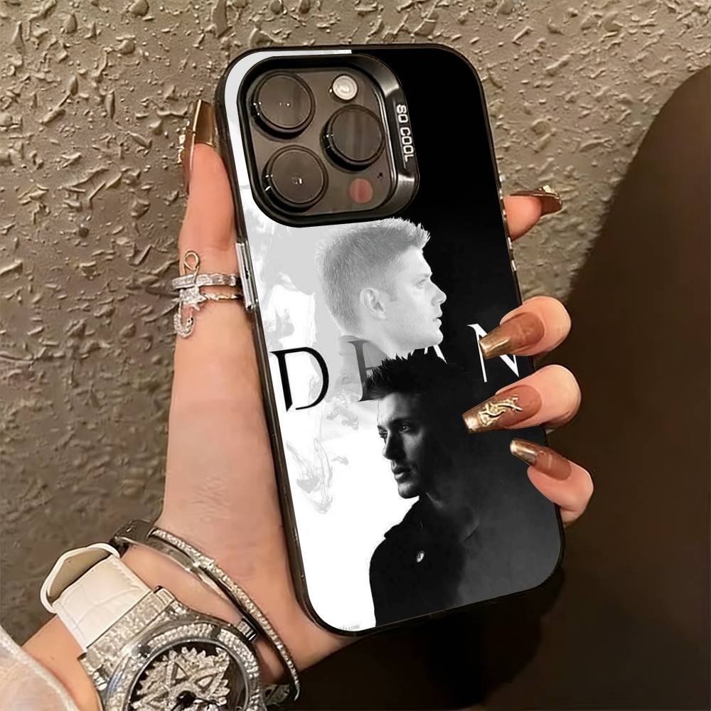 S-Supernaturals Чехол для телефона Дин Винчестер Для iPhone17,16,15,14,13,12,11 Plus,Pro Max,XS,Разноцветный Серебристый Чехол для телефона Funda Cover