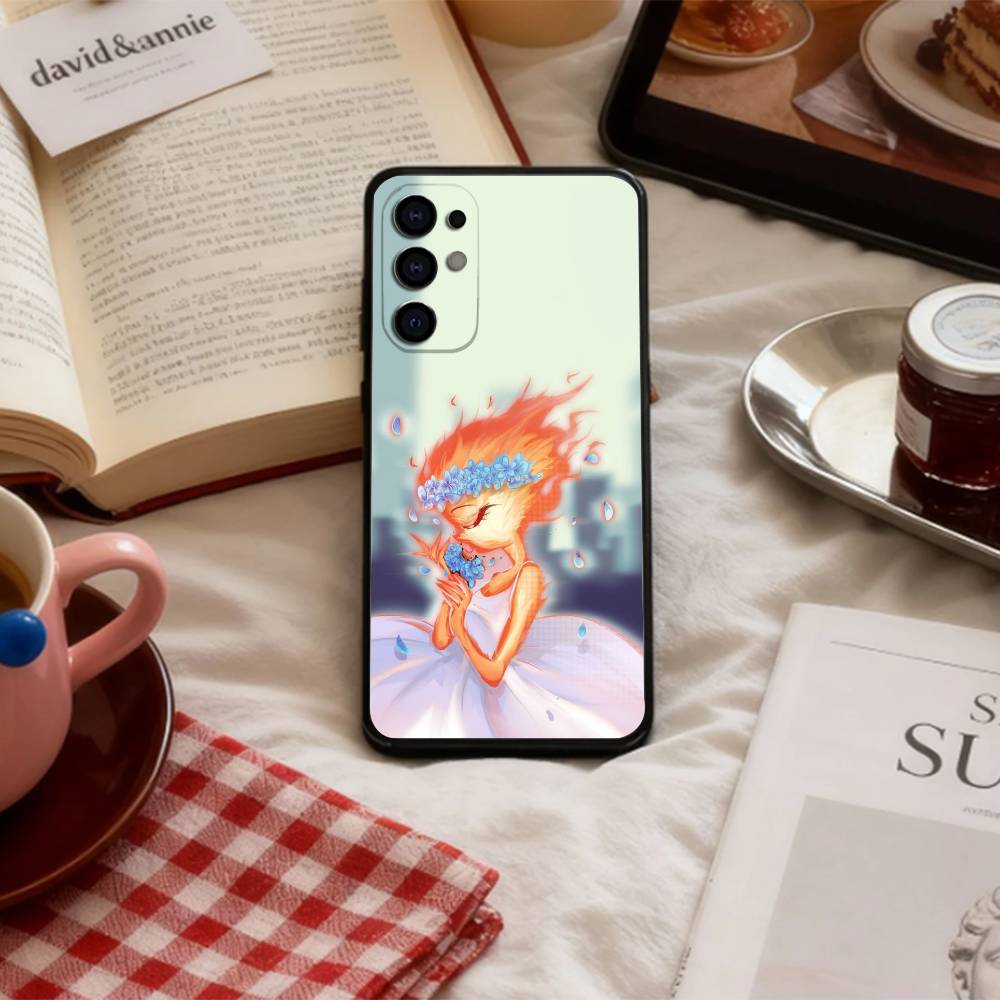 P-Pixar E-Elemental Чехол для телефона Samsung S 25,24,23,22,30,21,10,9,Ultra,Plus,Lite,FE,4,5 G Мягкий черный чехол