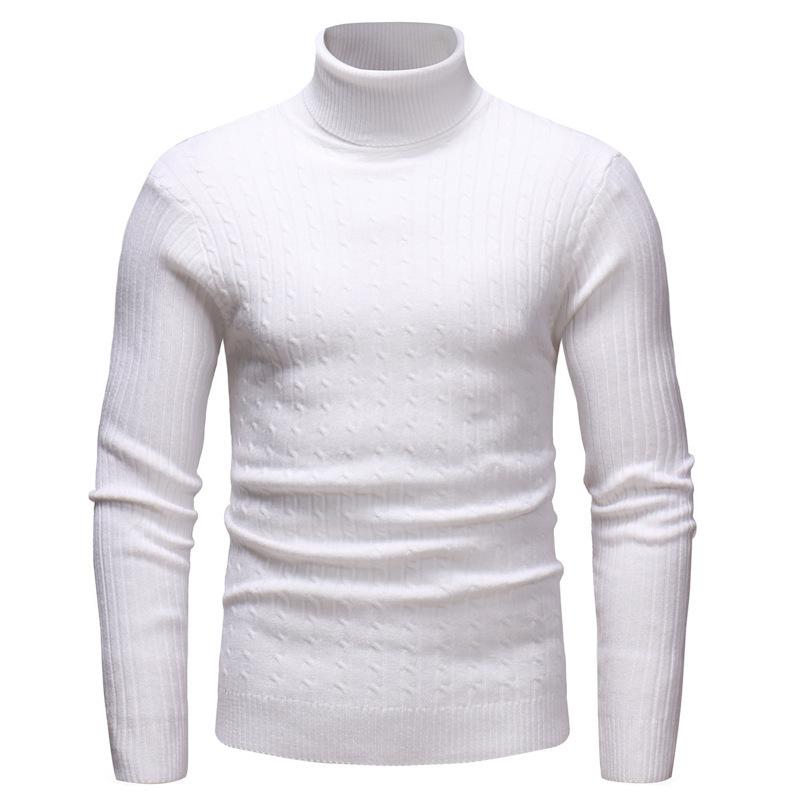 Sweater Autumn and Winter Men's Turtleneck Knitted Sweater Slim-fit Bottom Shirt