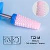 Ceramic Milling Cutter Flame Carbide Nail Drill Bits Pink Gel Remover Electric Machine Drills Polishing Peeling Nails Art Tools