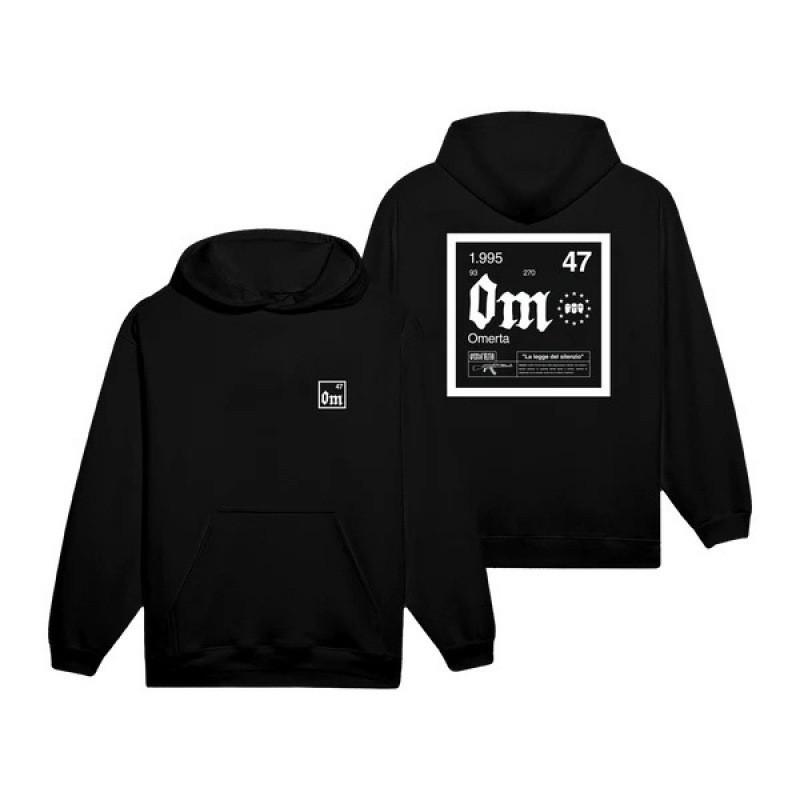 Unisex Hooded Sweatshirt With Kangaroo Pocket 3D Print Omerta Collection Casual Loose Fit