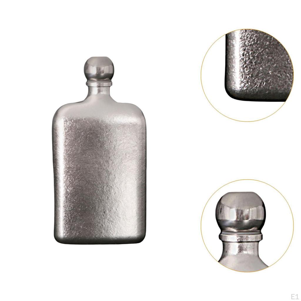 Hip Flask Wine Bottle Titanium Lightweight Mini Multipurpose Liquor Container Drink for