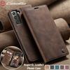 CaseMe Magnetic Flip Leather Phone Case For Samsung Galaxy S25 FE S25 Edge S24 Plus S23 S22 S21 Ultra S20 S10 Wallet Card Holder Pocket Cover Coque