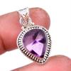 Natural Cacoxenite Gemstone 925 Solid Sterling Silver Jewelry Pendant 1.25" g5C61