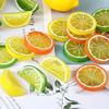 1pc Artificial Plastic Lemon Slices 1/4 Orange Citrus Fake Fruit Slices Home Tabletop Decoration Advertising Photography Photo Props CDN