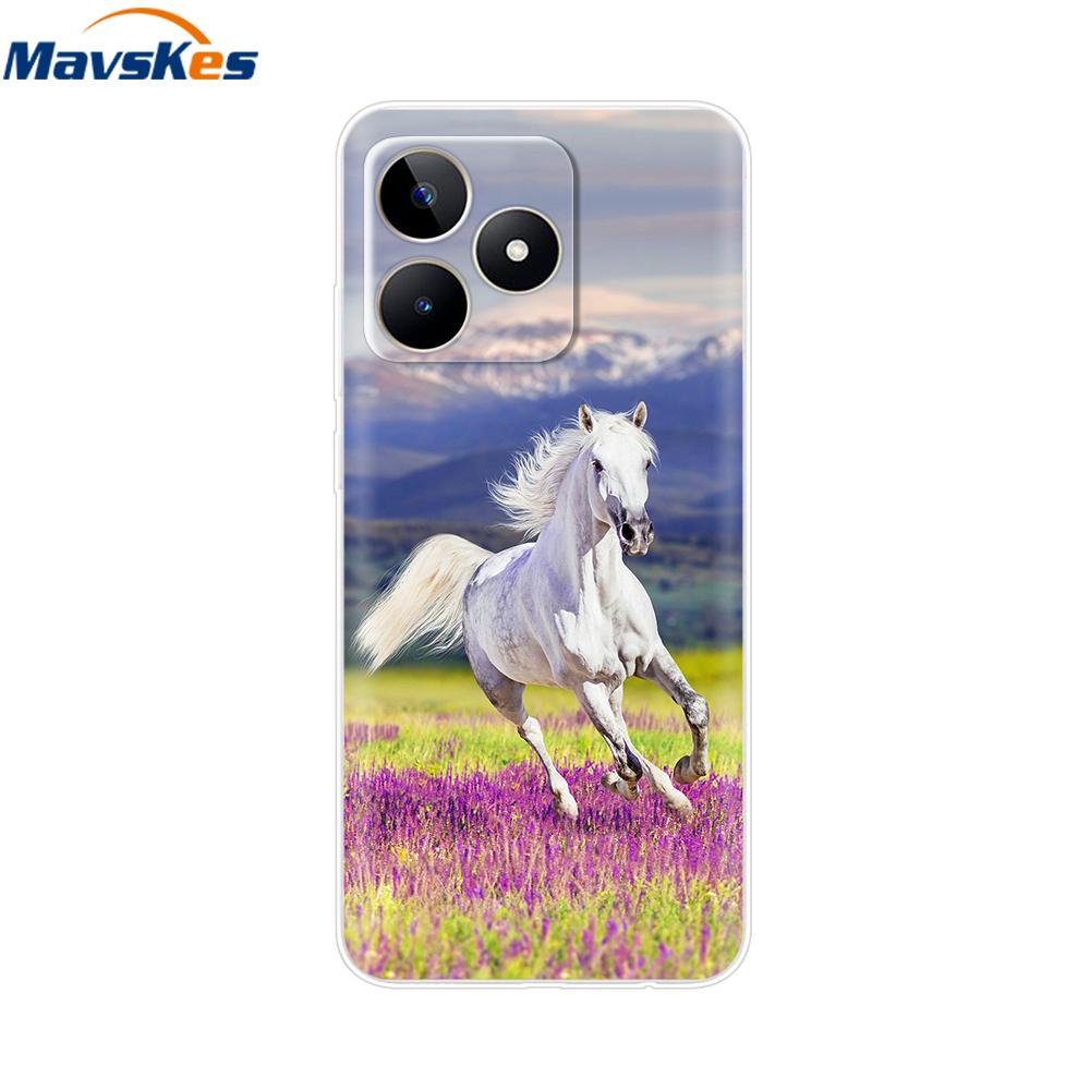For OPPO Realme C53 C 53 Case Cover Clear Soft Silicone TPU Phone Case Coque For Realme C53 realmeC53 Back Cover Fundas Bumper