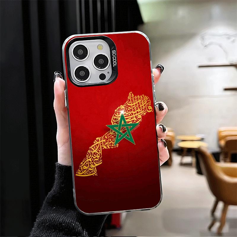 Morocco Flag Shockproof Phone Case for iPhone 17 Air 16 16E 15 Pro Max 14 Plus 13 Mini 12 Back Cover Anti Fall Fundas