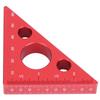 Aluminum Alloy Triangular Ruler Thicken Height Ruler DIY Woodworking Measuring Tool