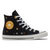 Converse Chuck Taylor All Star Galaxy Pattern модные удобные нескользящие прочные высокие парусиновые туфли женские кроссовки черные желтые A02885C