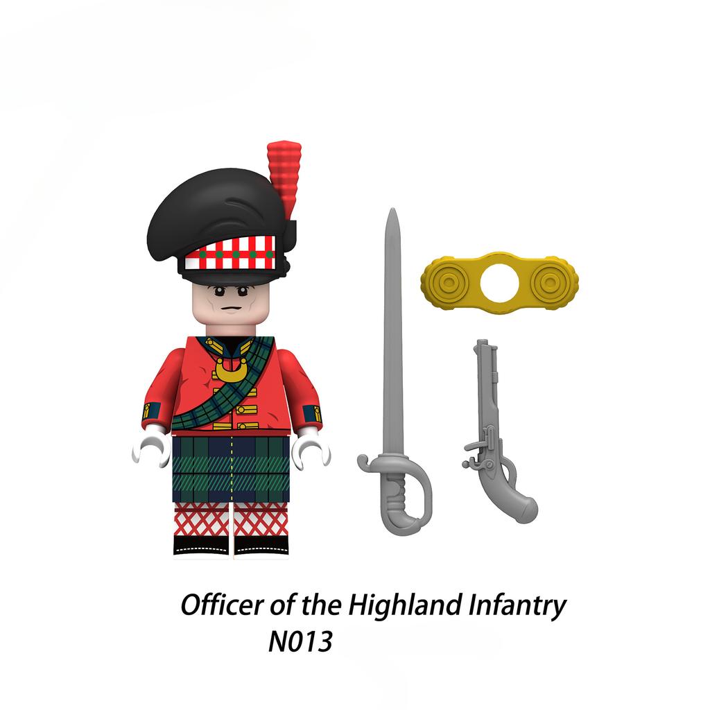 Наполеоновские войны, военные солдаты, строительные блоки, WW2, мини-фигурки, французские, британские, стрелковые винтовки, оружие, игрушки для детей