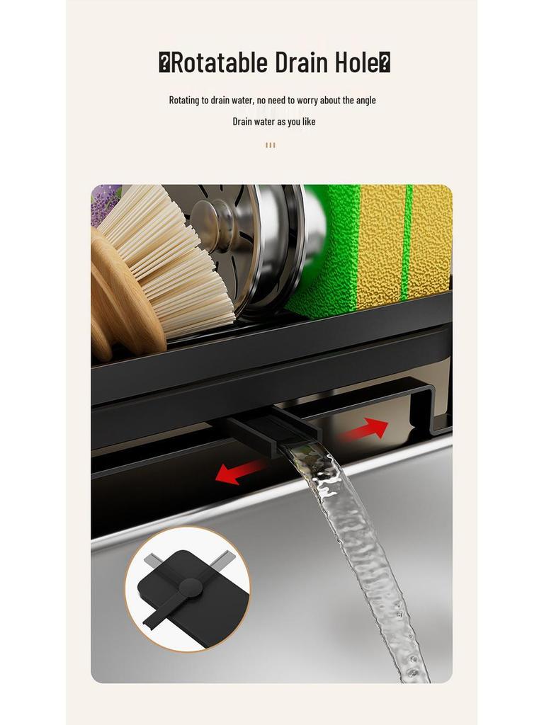 Многофункциональная подставка-держатель для губки и тряпки из нержавеющей стали