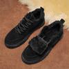Мужская зимняя обувь Мужская модная спортивная обувь из искусственной кожи со шнуровкой и утеплителем Низкие повседневные туфли из хлопка Botas Cuturno Masculinas