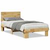 VidaXL Bed Frame with Headboard Without Mattress 75 X 190 Cm 3315727