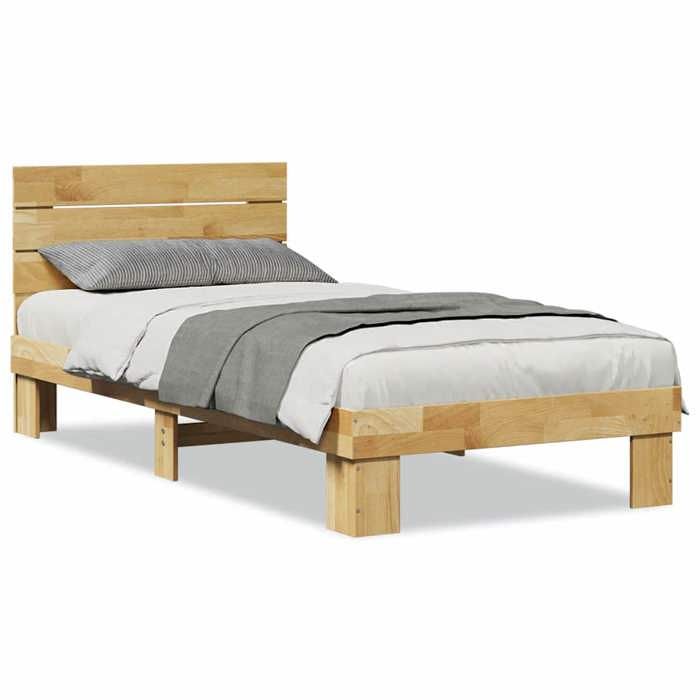 VidaXL Bed Frame with Headboard Without Mattress 75 X 190 Cm 3315727