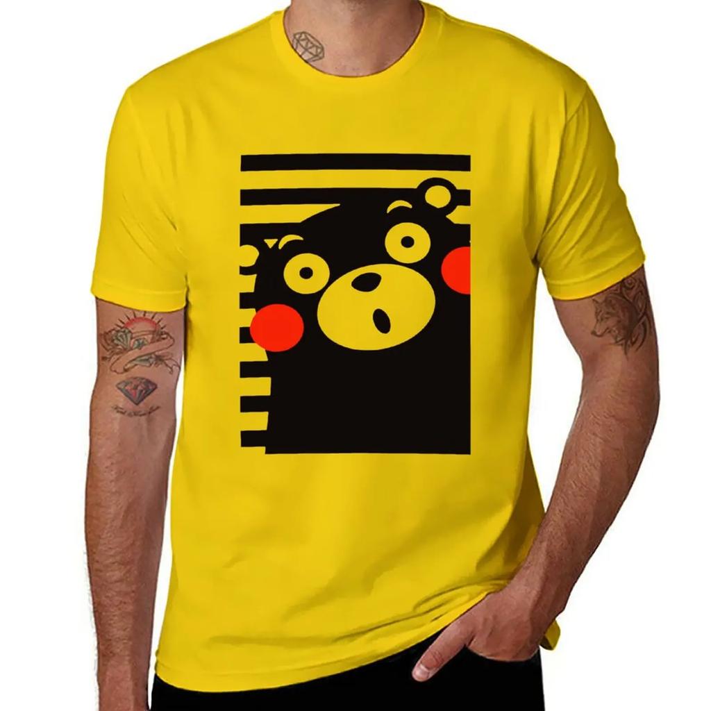 New Japan Anime Kumamon Bear Animal T-Shirt plain t-shirt graphic t shirt Men's cotton t-shirt