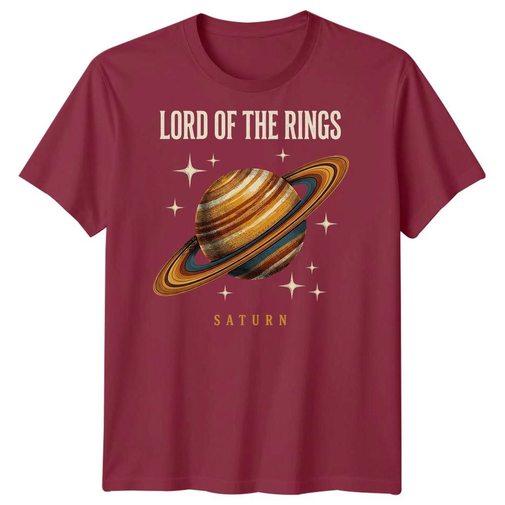 Saturn Planet Unisexs T Shirt Solar System Stars Universe Sunny Gift Tee
