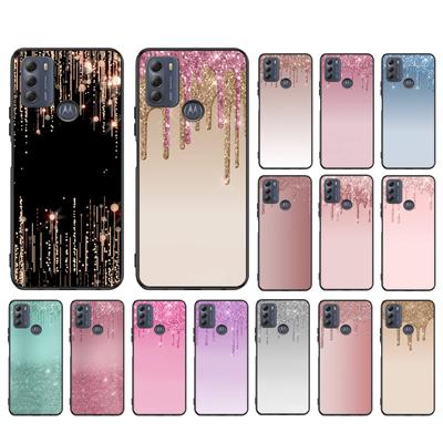 Капающий блестящий розовый чехол для Motorola Moto E32 E20 E40 G22 G52 G20 G30 G100 G60 G50 G10 GPure GStylus G9 One Action Macro