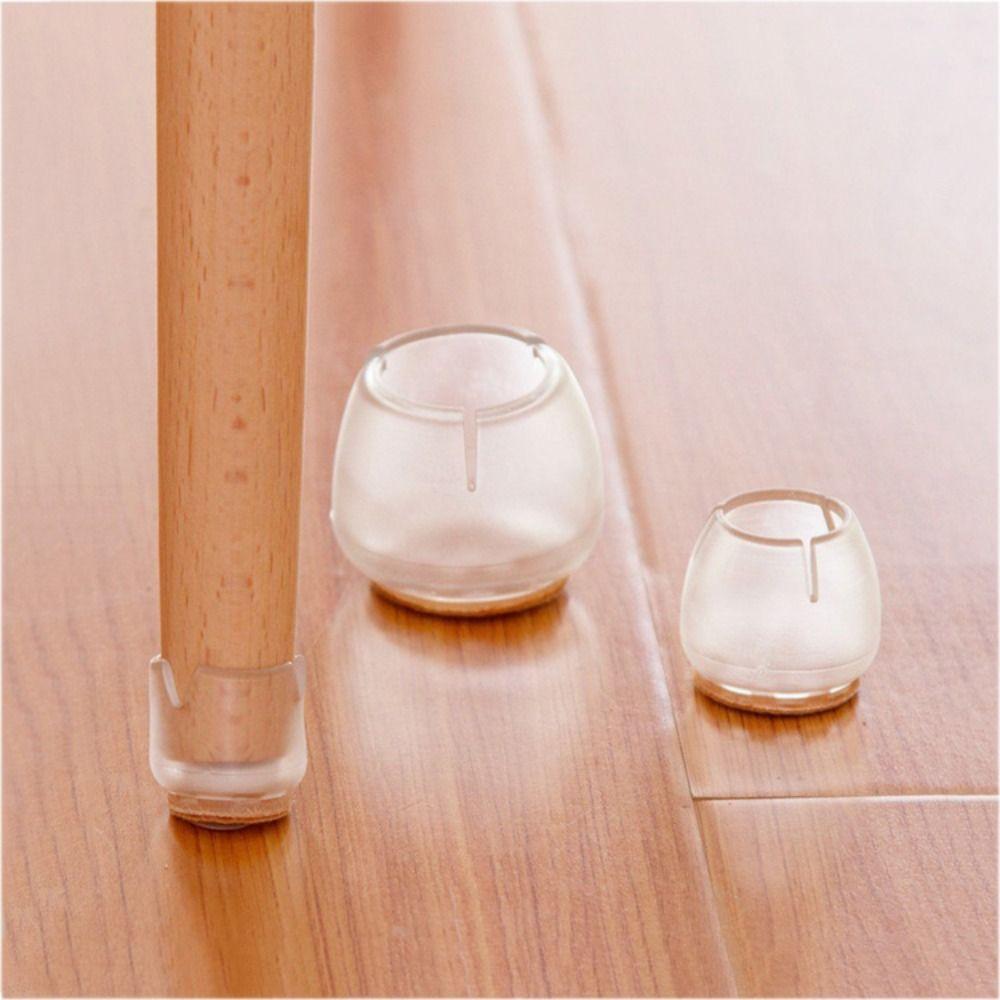 16PCS PVC Chair Leg Caps Non-Slip Chair Foot Cover Safety Round Chair Pads Feet Cap Bottom