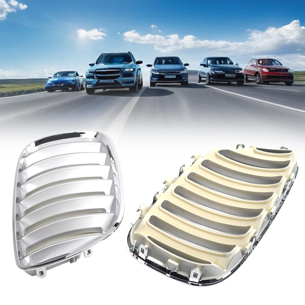 1 пара автомобильных решеток 51137113733 51137113734 Устойчивая к царапинам АБС-пластиковая решетка на капот автомобиля Передние верхние решетки для BMW X5 E53 04-06