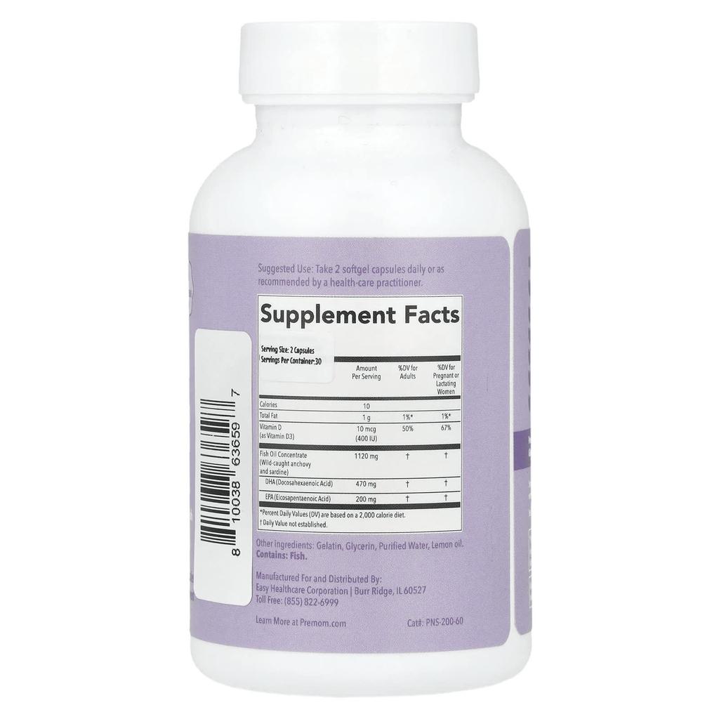 Dha for Pregnancy, Softgel Capsules 60