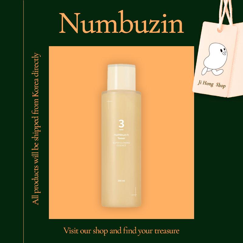 NUMBUZIN No.3 Super Glowing Essence Toner 200 мл Essence Serum Ampoule Увлажняет кожу Успокаивает кожу Защита Сияющая кожа Чистая кожа